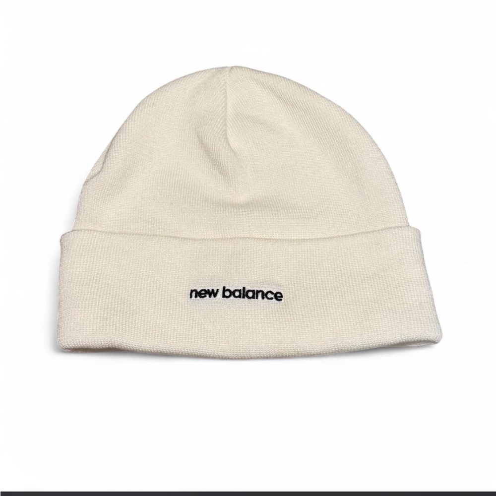 New Balance Ivory Knit Beanie